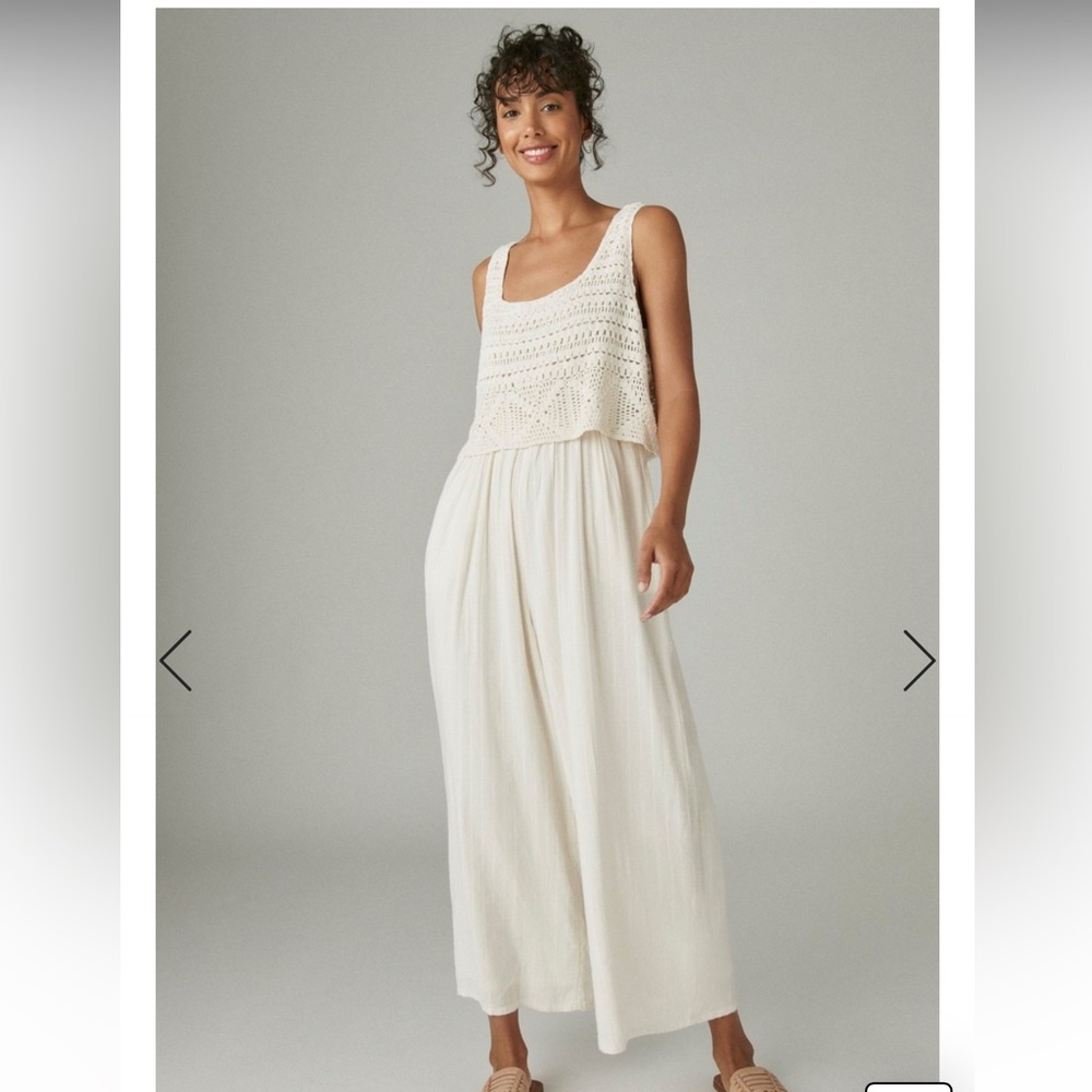 Lucky Brand Crochet Jumpsuit